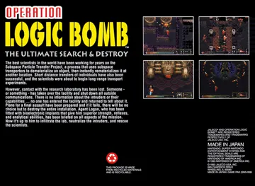 Operation Logic Bomb - The Ultimate Search & Destroy (Europe) box cover back